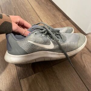 Nike grey running shoes